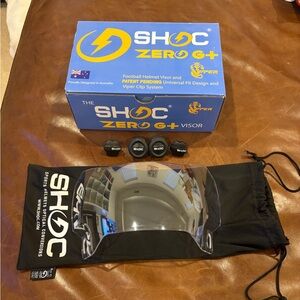 Shoc clear mirror football visor